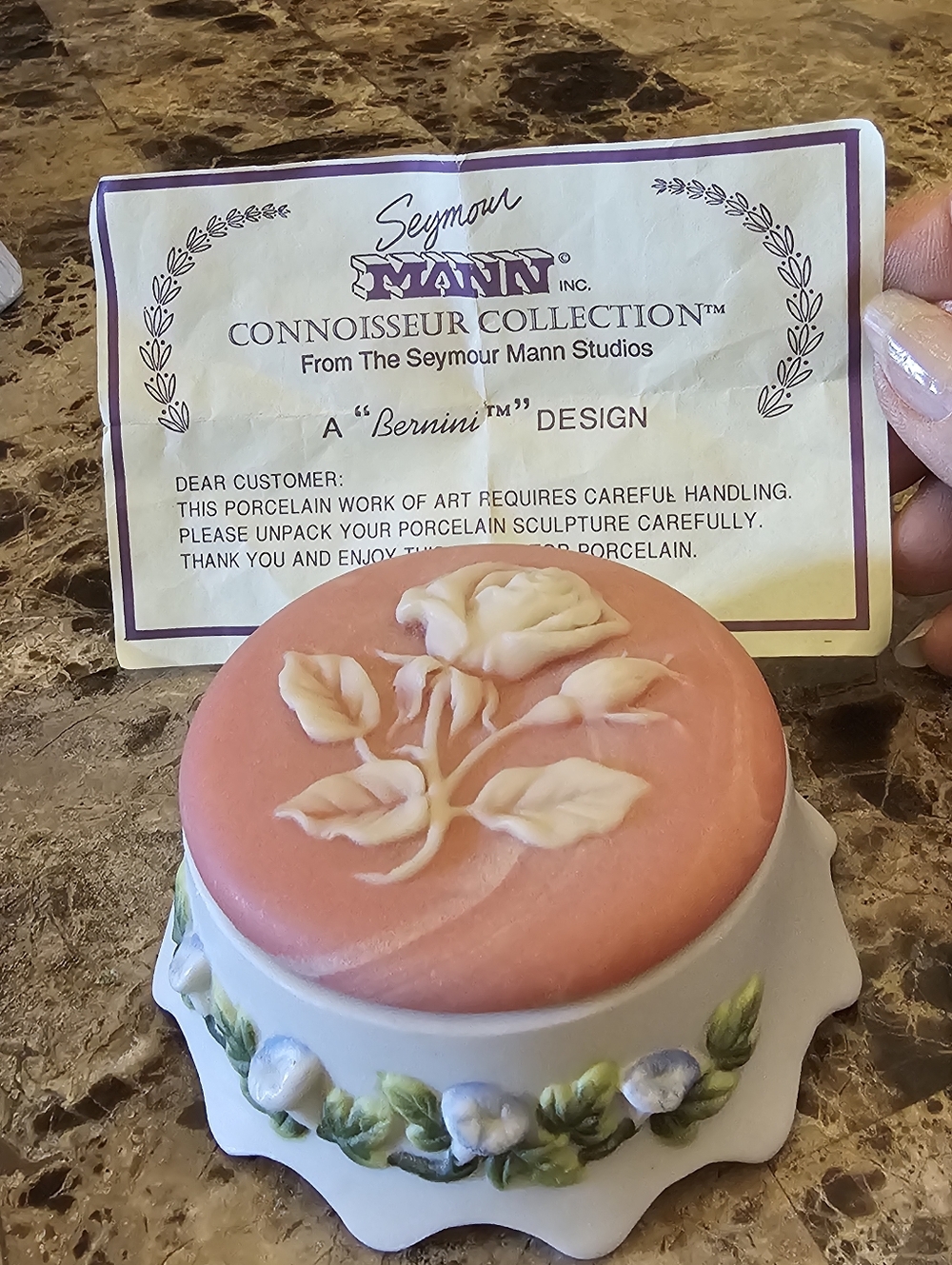 SEYMOUR MANN BERNINI Trinket Box Vintage Victorian Cottagecore